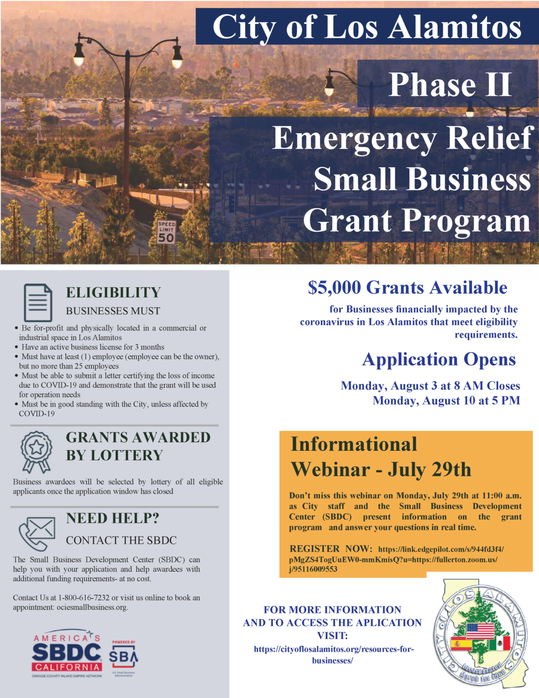 Coming Soon Applications for Phase II of the Emergency Relief Small