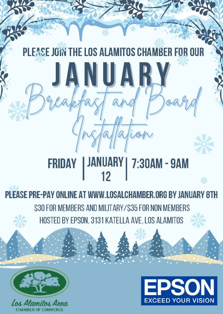 January 2024 Chamber Board Installation Breakfast